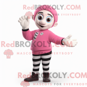 Rosa Mime-maskotdraktfigur...