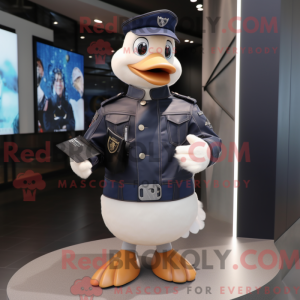Navy Goose mascot costume...