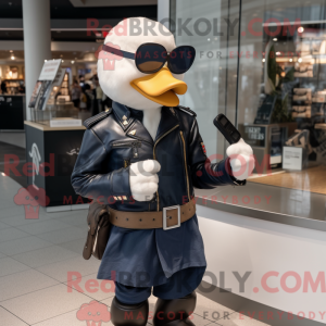 Navy Goose mascot costume...