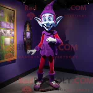 Lilla Elf maskot kostume...