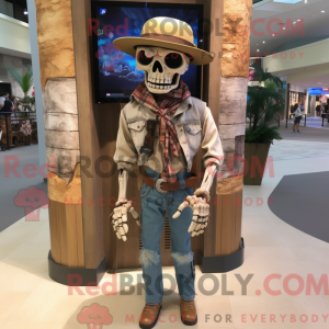 Postava maskota Tan Skull v...
