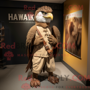Hawk mascot costume...