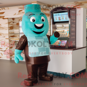 Teal Chocolate Bars mascot...
