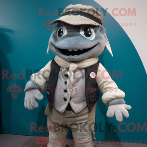 Gray Cod mascot costume...
