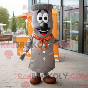 Gray Currywurst mascot...