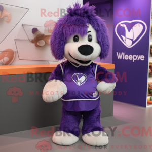 Purple Shepard S Pie mascot...