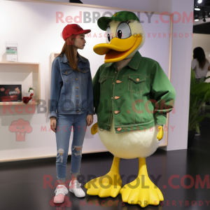 Green Muscovy Duck mascot...