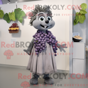 Gray Grape mascot costume...