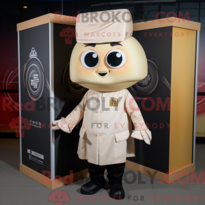 Beige Dim Sum maskot...