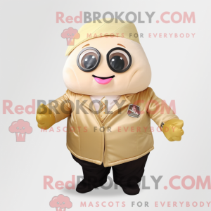 Beige Dim Sum maskot...