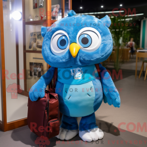 Blue Owl maskot kostume...