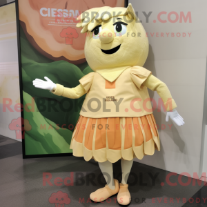 Peach Caesar Salad mascot...