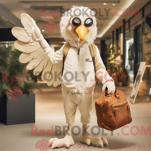 Cream Archeopteryx mascot...