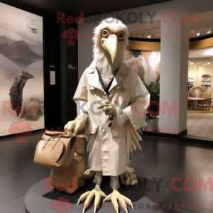 Cream Archeopteryx mascot...