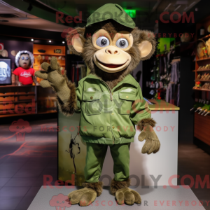 Máscara de Macaco Verde com...