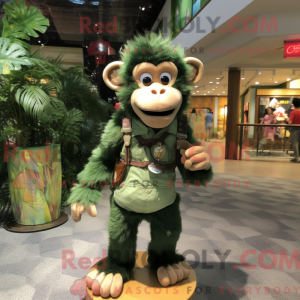 Máscara de Macaco Verde com...