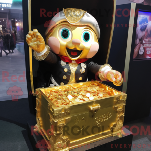 Maskotdraktfigurat Gold...