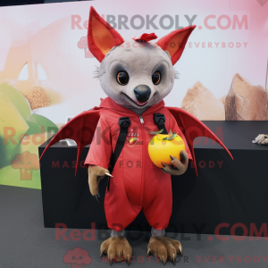 Red Fruit Bat maskot...