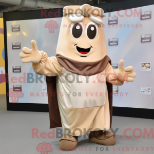 Beige Chocolate Bars mascot...