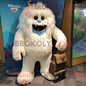 Cream Yeti mascot costume...