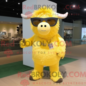Lemon Yellow Yak mascot...