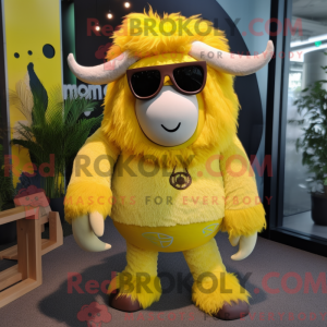 Lemon Yellow Yak mascot...