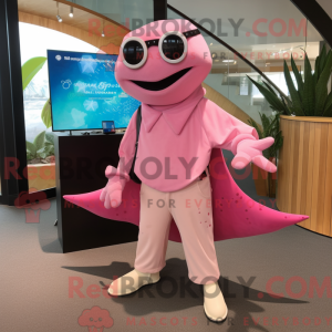 Pink Stingray mascot...