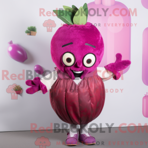 Magenta majroe maskot...