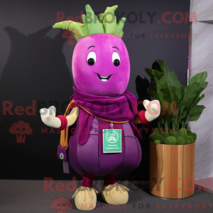 Magenta Turnip mascot...