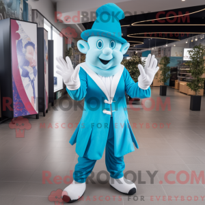 Cyan Magician Maskottchen...