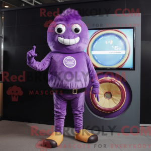 Lilla Donut maskot kostume...