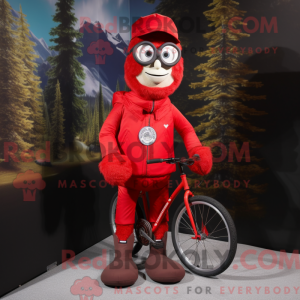 Red Unicyclist mascot...