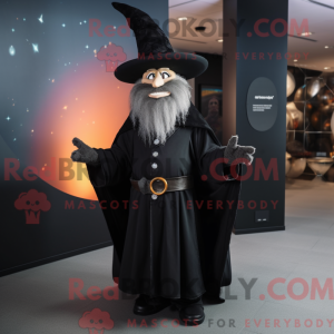 Sort Wizard maskot kostume...