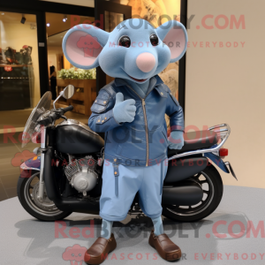 Sky Blue Ratatouille mascot...