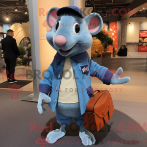 Sky Blue Ratatouille mascot...