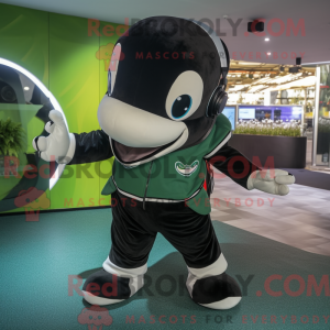 Oliven Killer Whale maskot...