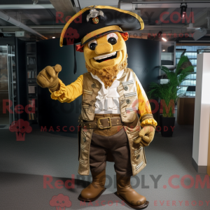 Gull Pirate maskot drak...
