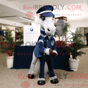 Navy Mare maskot kostume...