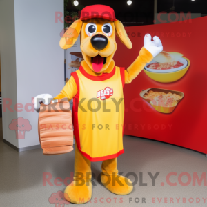 Hotdogs-mascottekostuum...