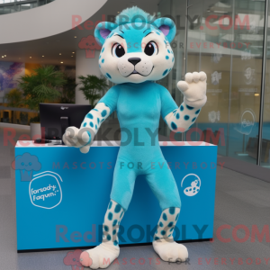 Cyan Cheetah máscara de...