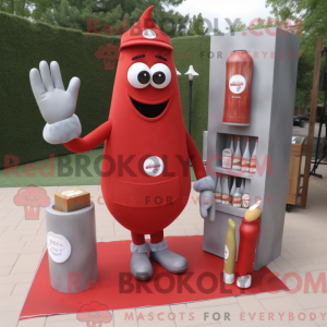 Grijze fles ketchup...