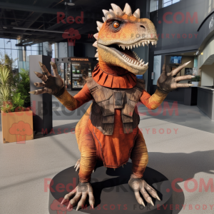 Rust Spinosaurus mascot...