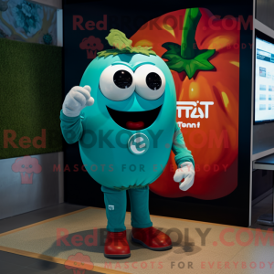 Teal Tomato Maskottchen...