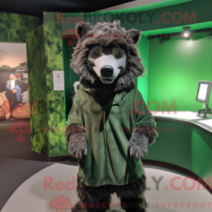 Forest Green Hyena mascot...
