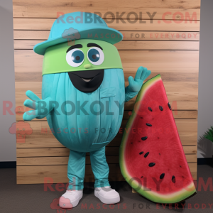 Turkis vandmelon maskot...