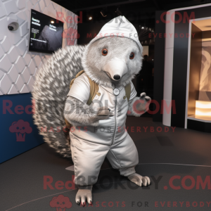 Sølv Pangolin maskot...