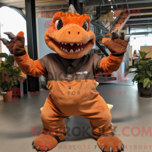 Rust Ankylosaurus mascot...