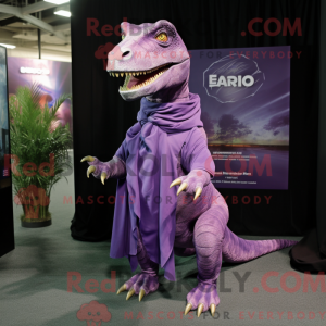 Lilla Allosaurus maskot...