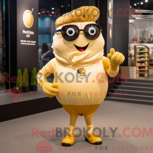 Gold Potato mascot costume...