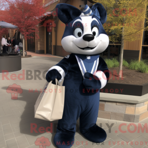 Postava maskota Navy Skunk...